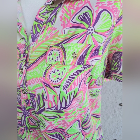 Stella Parker Floral Green and Pink Dress - Picture 5 of 7